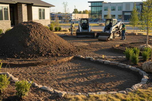 give me an image of fill dirt use for landscaping 