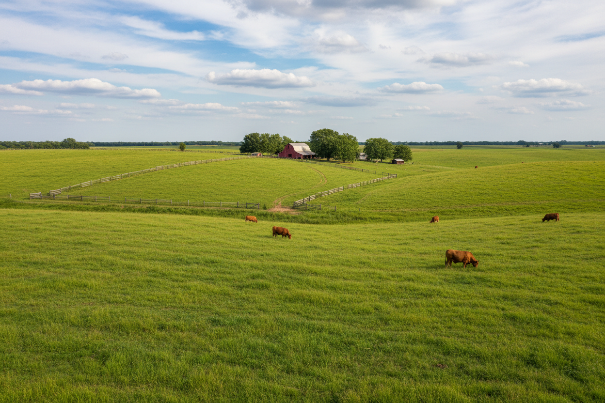 give me bahia grass in a pasture landscaping setting 